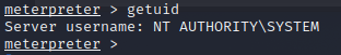 Meterpreter reporting NT AUTHORITY SYSTEM after token impersonation