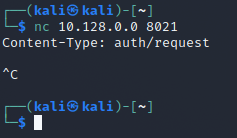 Netcat connection to the FreeSWITCH Event Socket returning an authentication request