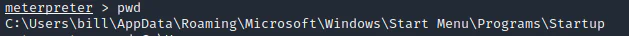 Metasploit reporting that a Meterpreter session has opened on the Steel Mountain target